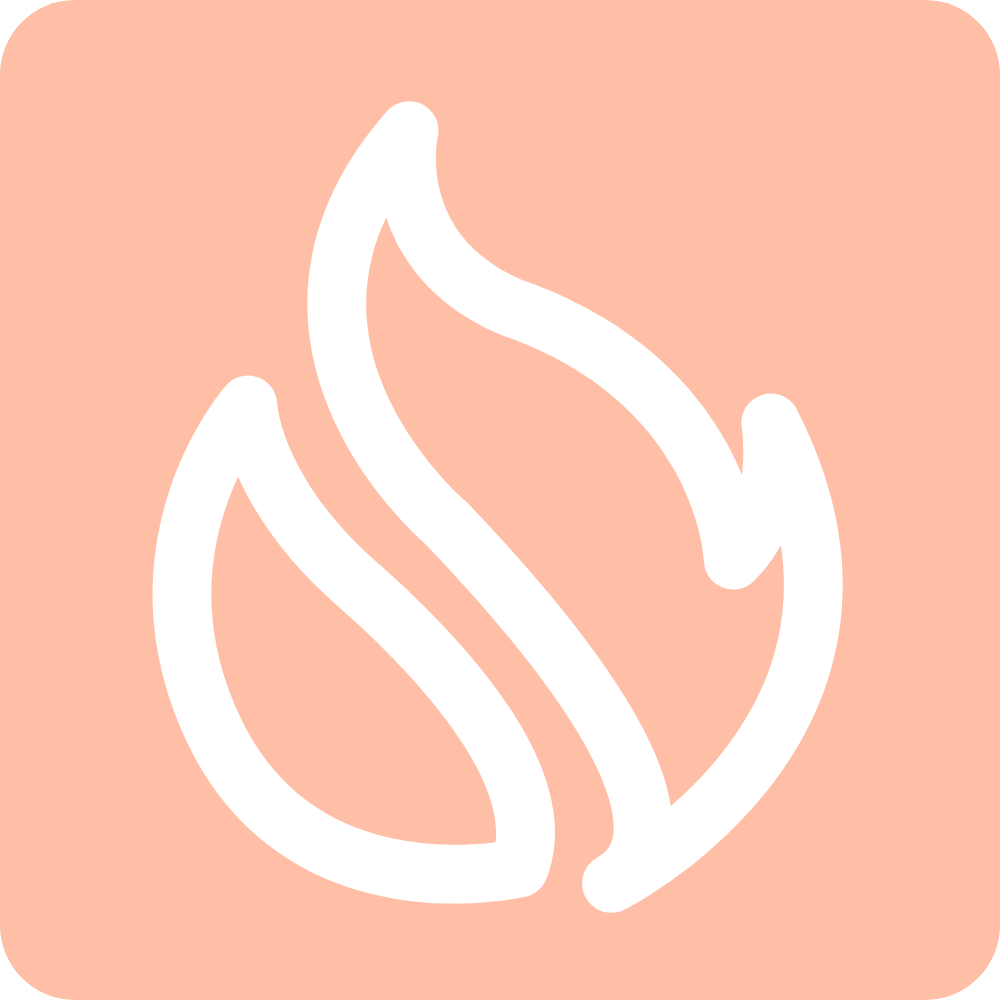 Orange Flame Icon