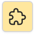 Puzzle Icon - Yellow