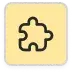Puzzle Icon - Yellow
